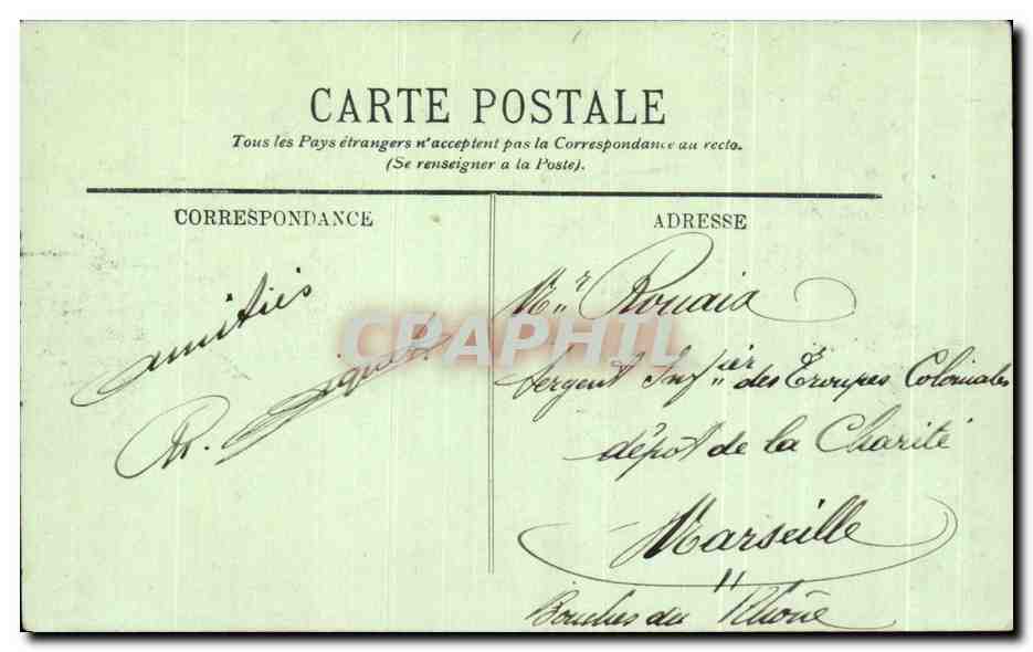 CPA Paris Notre Dame Une Chimere — Rückseite