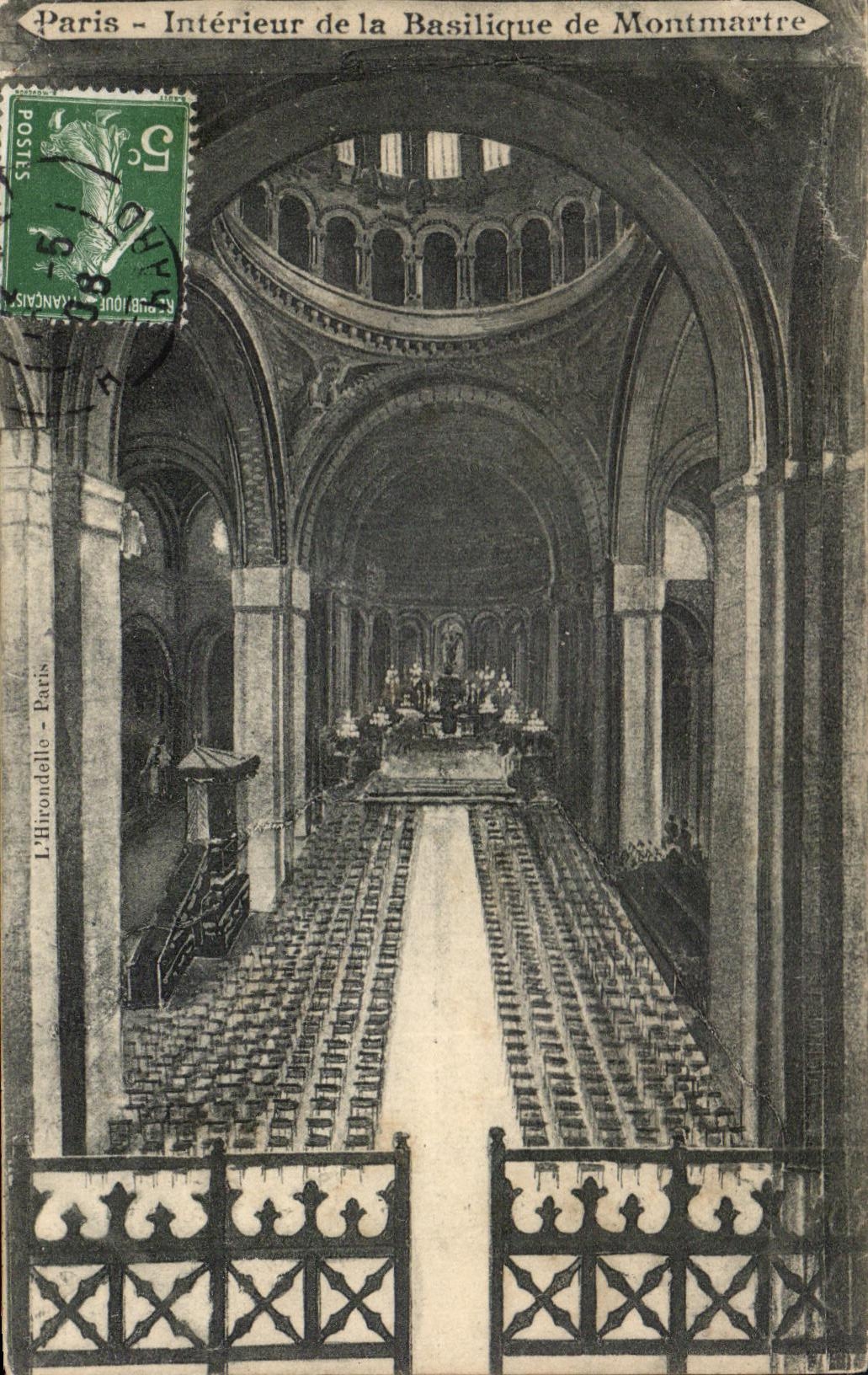 CPA Paris Interieur de la Basilique de Montmartre Sacre Coeur 
