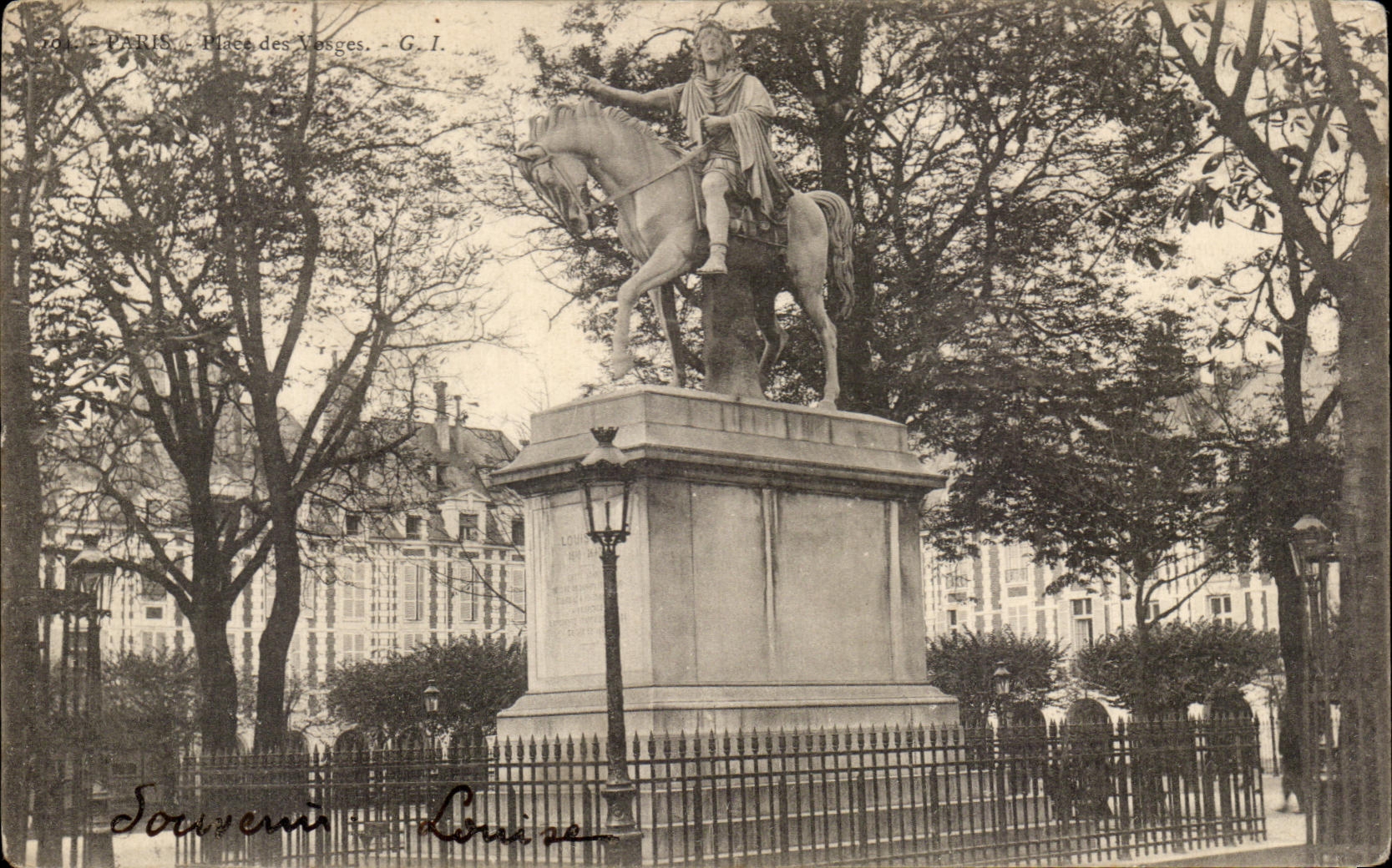 CPA Paris Souvenir Place des Vosges 