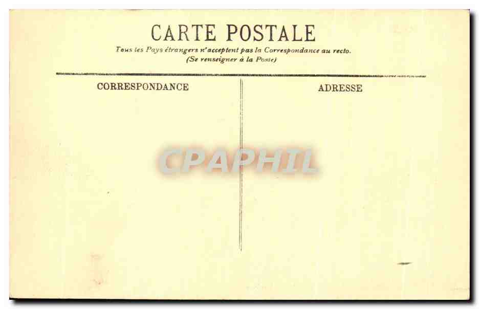 CPA Paris L'Arc de Triomphe du Carrousel Louvre — Rückseite
