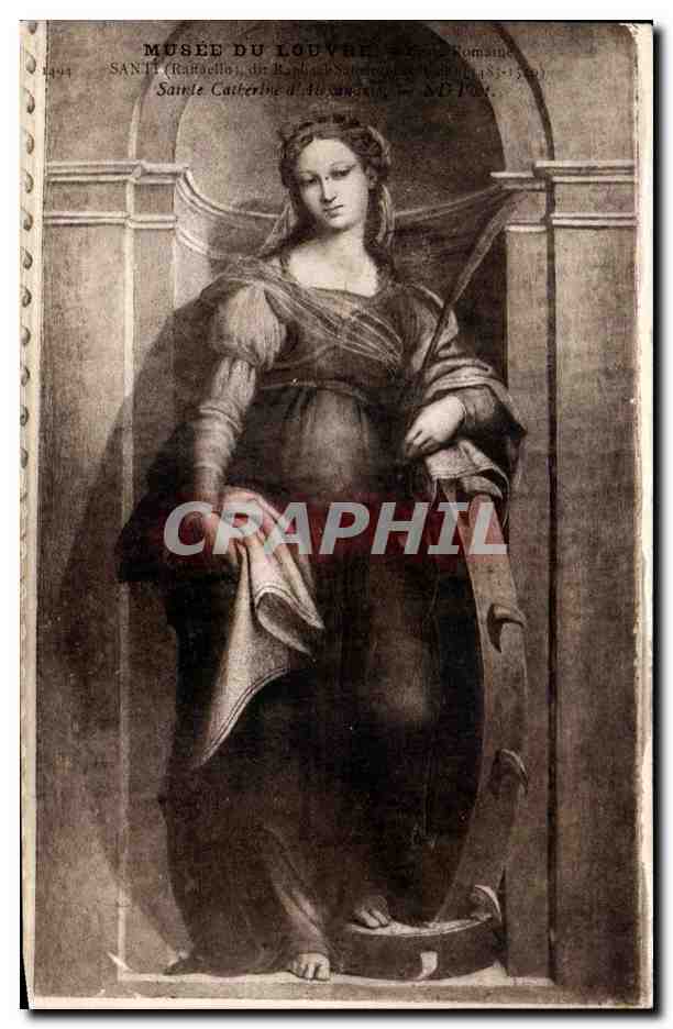 CPA Paris Musee du Louvre Ecole romaien Santi Sainte Catherine d'Alexandrie