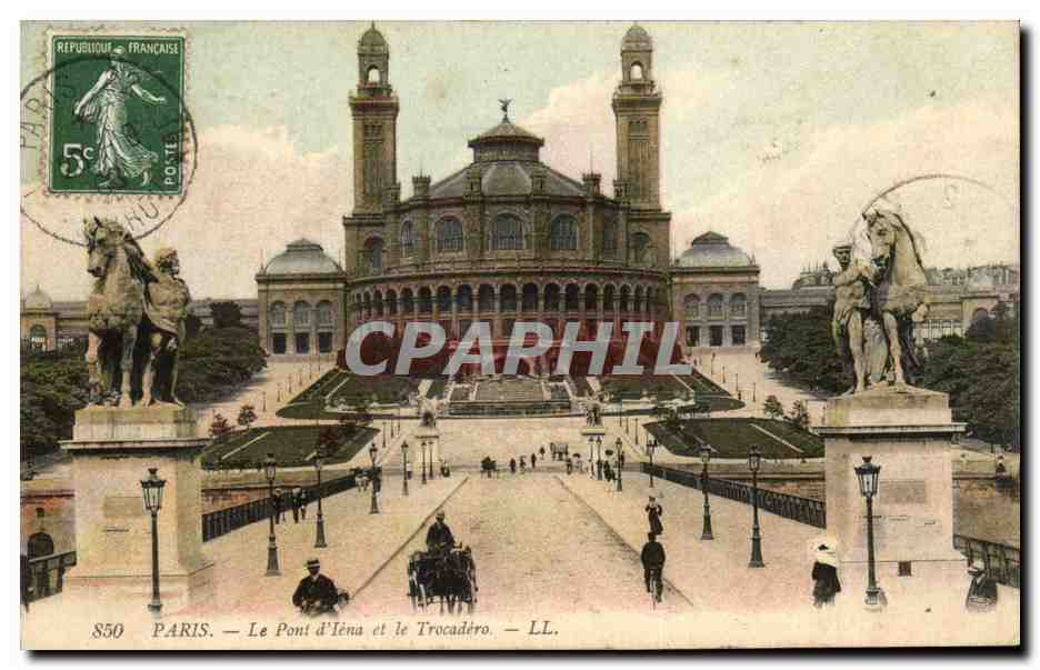CPA Paris Le Pont d'Iena Et Le Trocadero