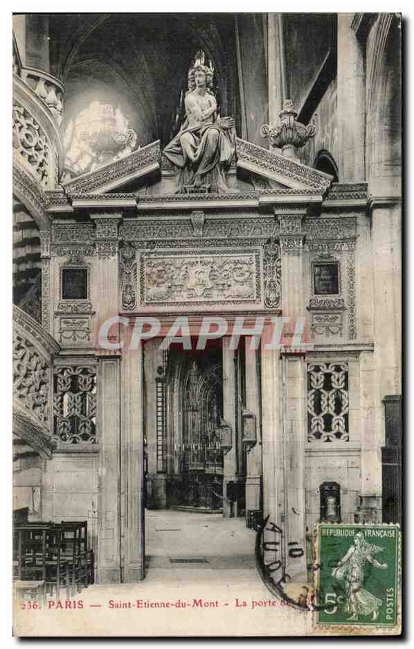 CPA Paris Saint Etienne Du Mont La Porte