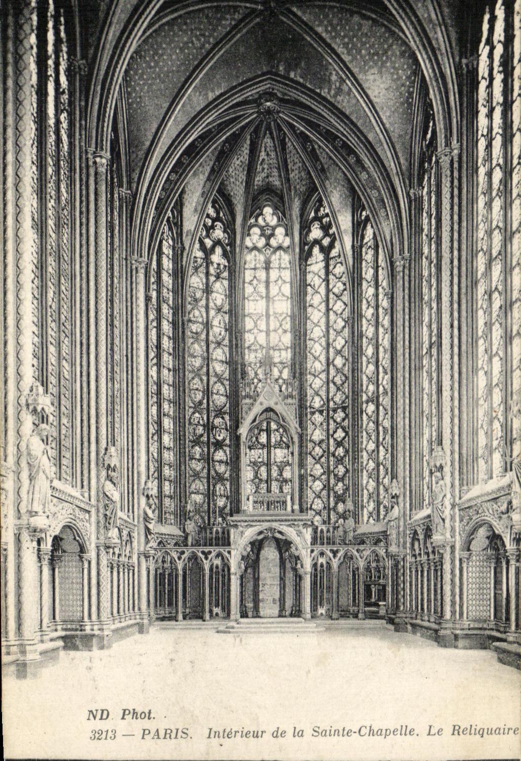 CPA Paris Interieur De La Sainte Chapelle Le Reliquaire
