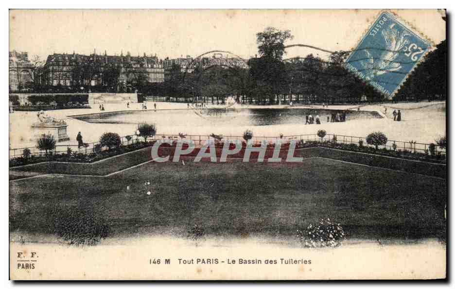 CPA Paris Le Bassin Des Tuileries