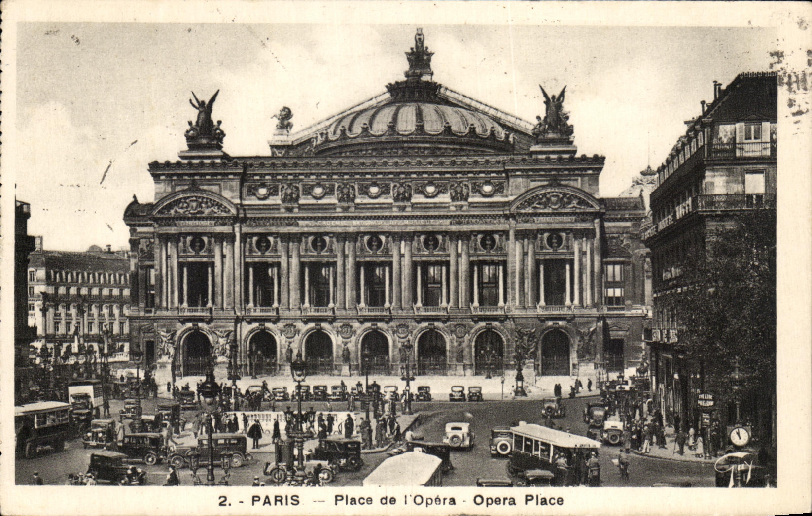 CPA Paris Place De L'Opera Opera Place
