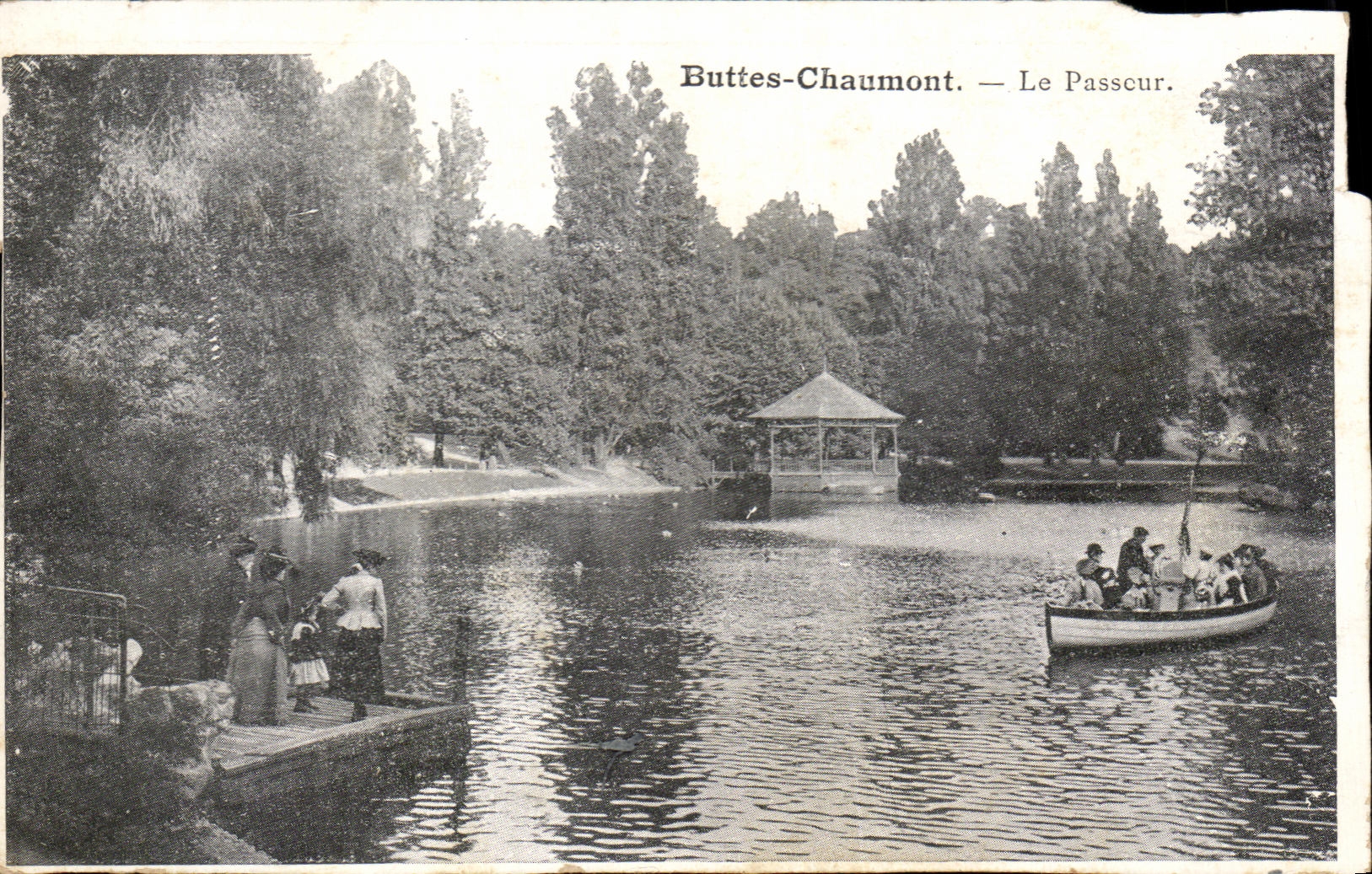 CPA Buttes Chaumont Le Passeur