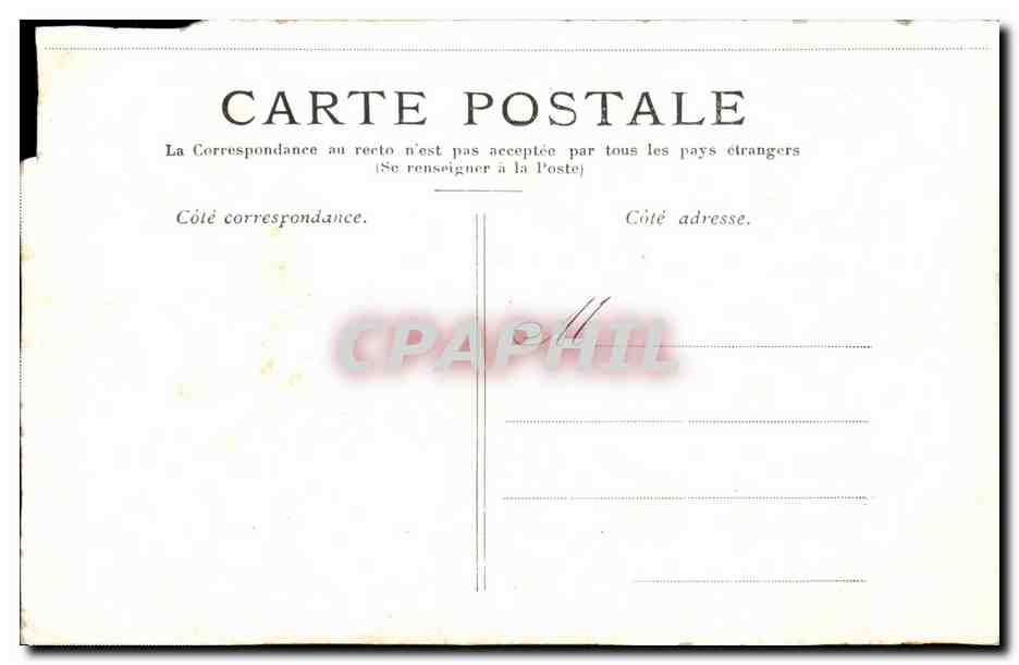 CPA Buttes Chaumont Le Passeur — Verso