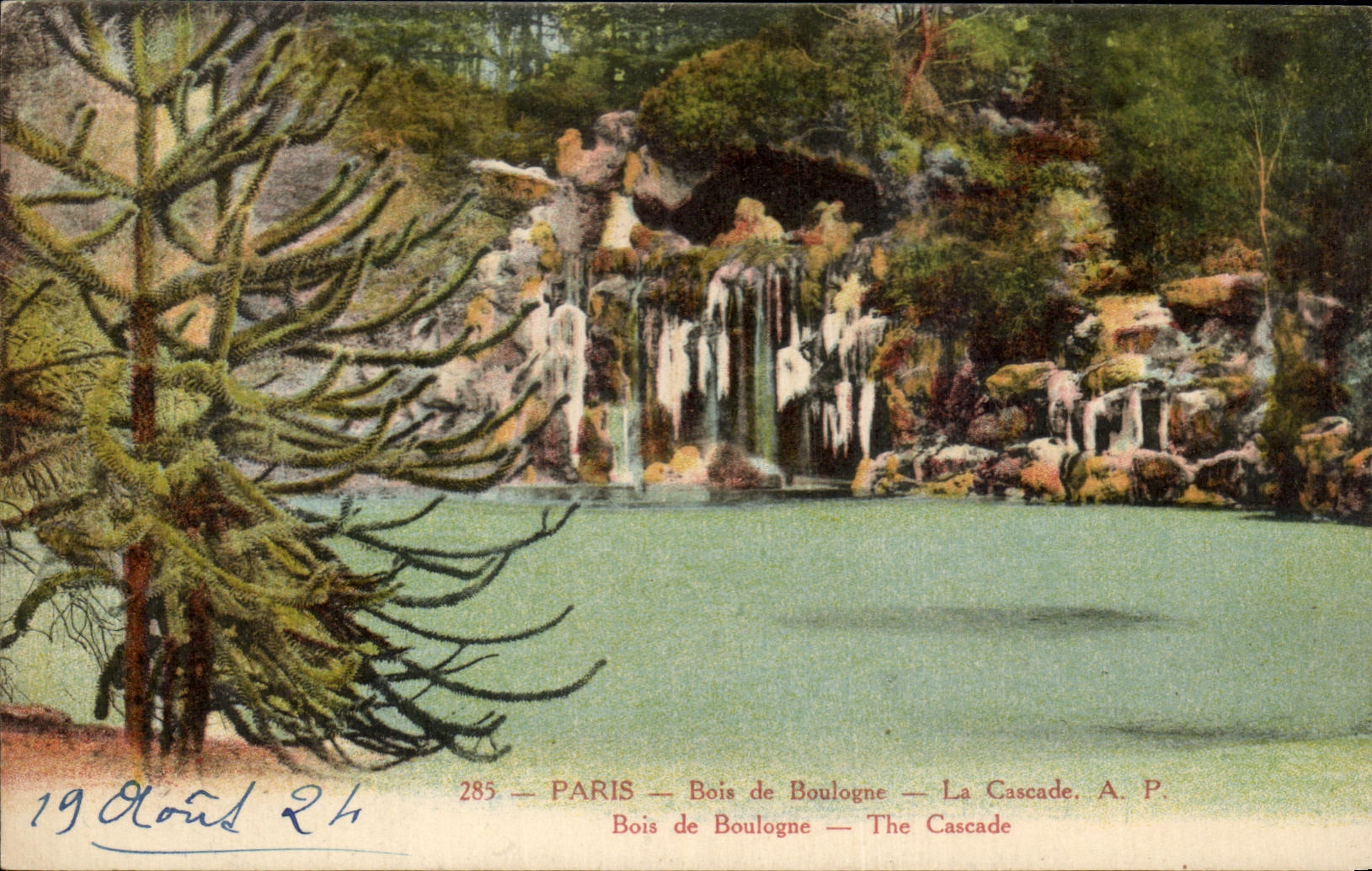 CPA Paris Bois De Boulogne La Cascade Bois De Boulogne 