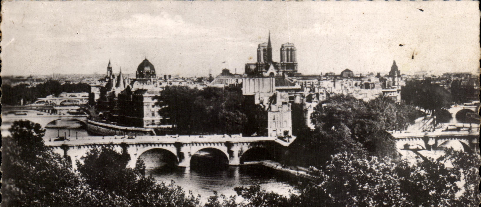 CPA Paris La Seine La Cite Le Vert Galant Et Notre Dame