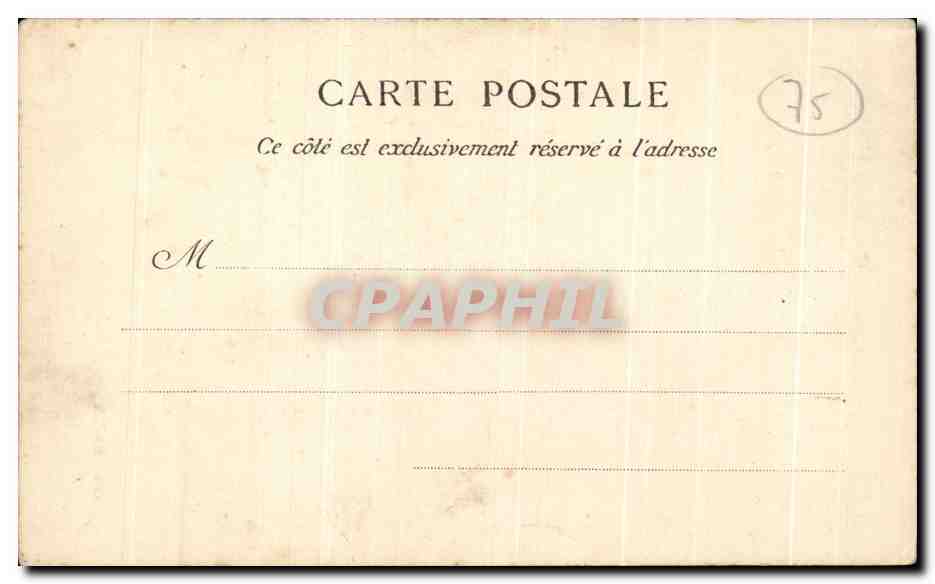 CPA Paris Auguste Comte — Rückseite