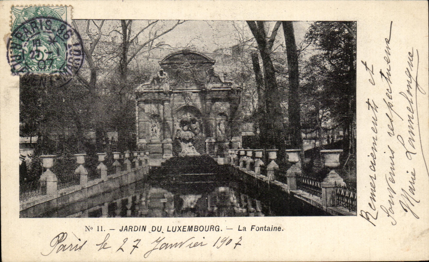 CPA Jardin Du Luxembourg La Fontaine Paris 