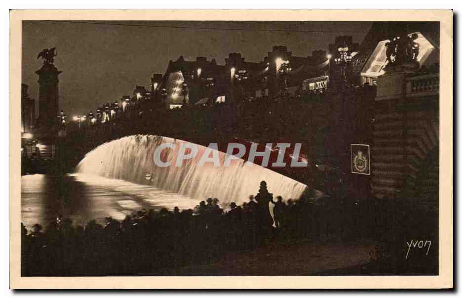 Cascade Lumineuse du Pont Alexandre-III — Exposition Internationale des Arts Décoratifs 1925 — Édition d'Art YVON