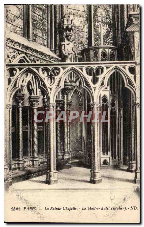 CPA Paris Le Sainte Chapelle La Maitre Autel 
