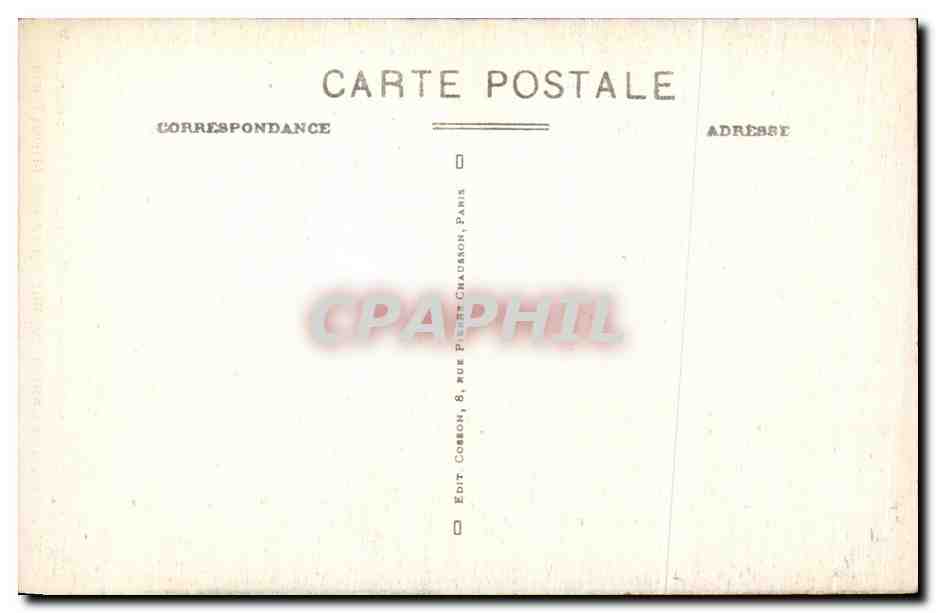 CPA Paris Notre Dame Portail lateral sud St Marcel  — Verso