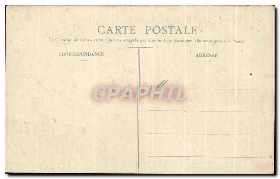 CPA Paris Arc De Triompe  — Rückseite