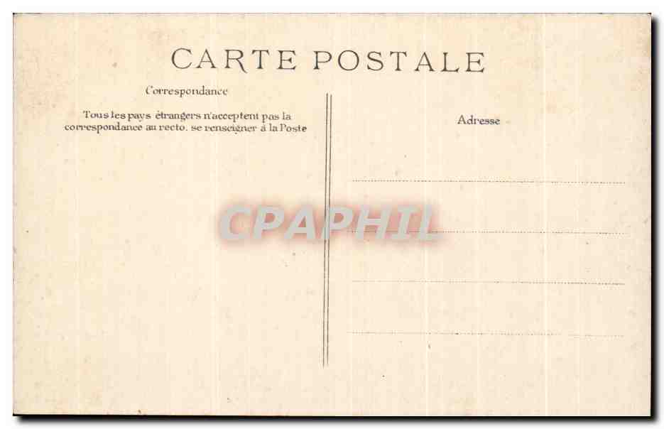 CPA Paris Tribunal de Commerce et Conciergerie Peniche — Rückseite