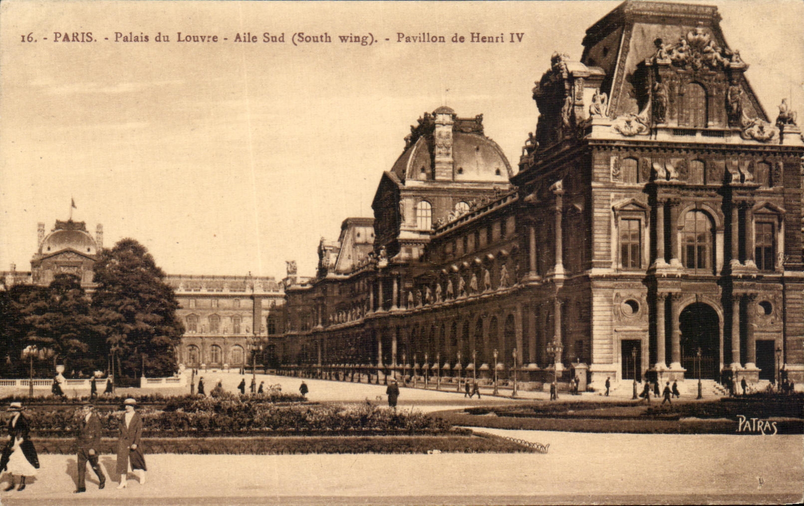 CPA Paris Palais du Louvre Aile Sud Pavillon de Henri IV