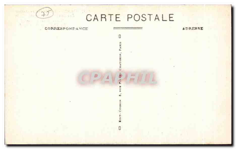 CPA Paris Eglise Notre Dame Stalles du Choeur Notre Dame Orgue — Rückseite