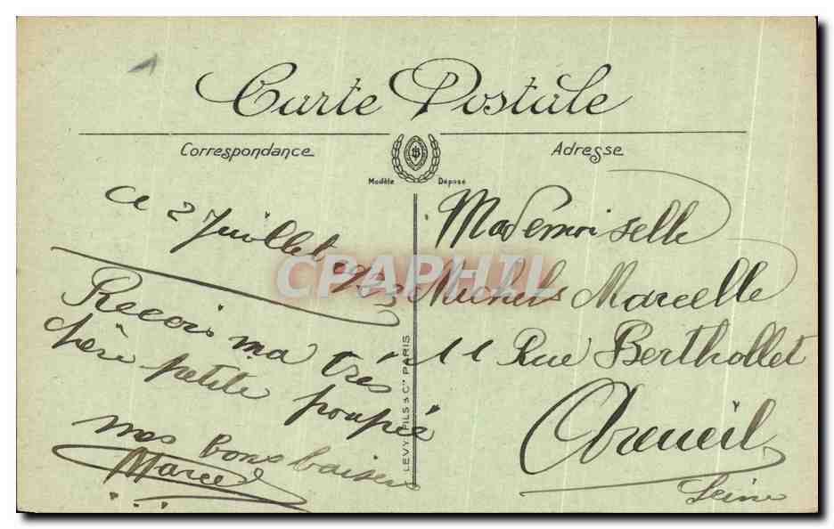 CPA Orleans Vue generale et le Pont Georges — Rückseite