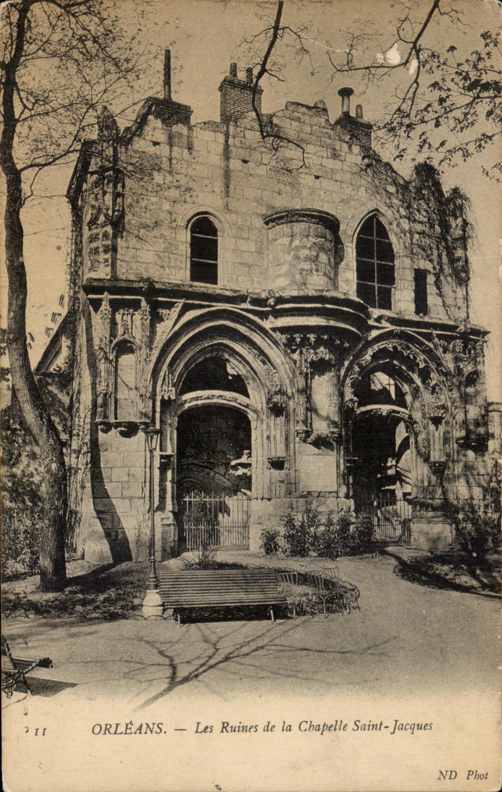 CPA Orleans Les Ruines De La Chapelle saint Jacques