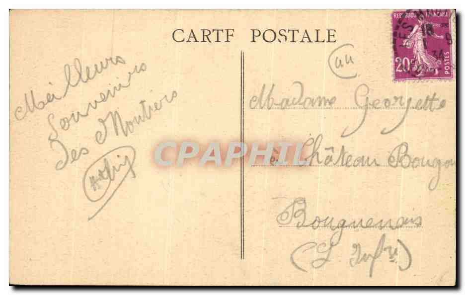 CPA Les Moutiers En Retz Un Coin De l'Allee Des Brefs — Rückseite