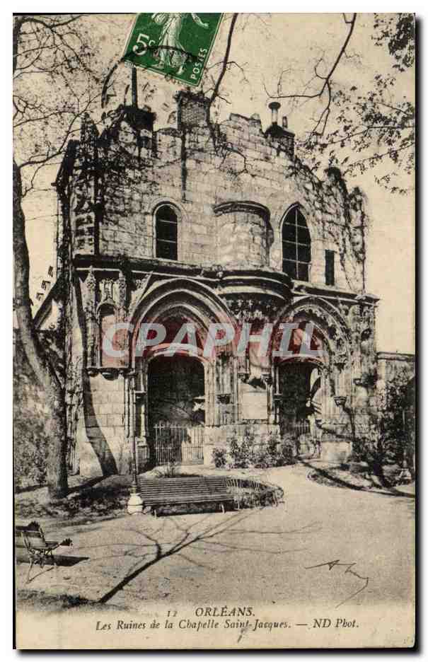 CPA Orleans Les Ruines De La Chapelle Saint Jacques