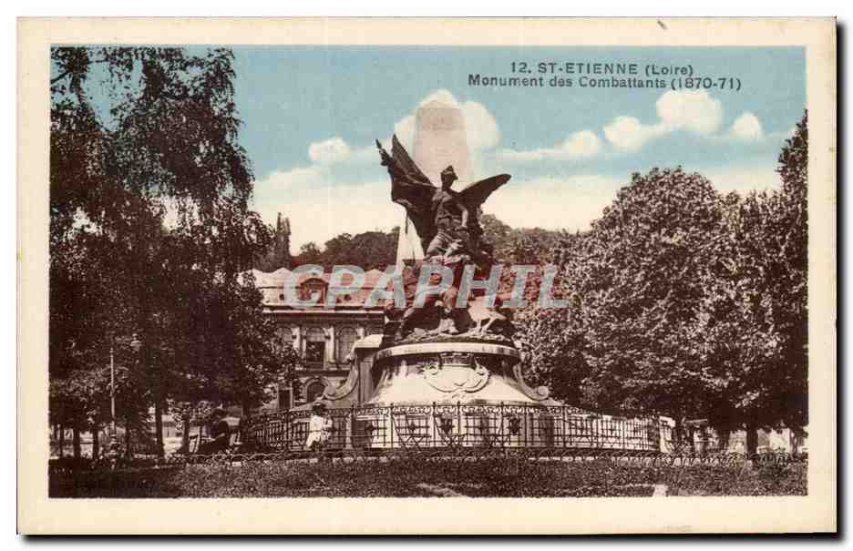 CPA St Etienne Monument Des Combattants 1870 1871