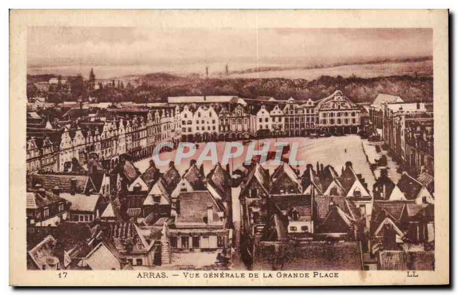 Arras — Vue générale de la Grande Place — LL, n°17