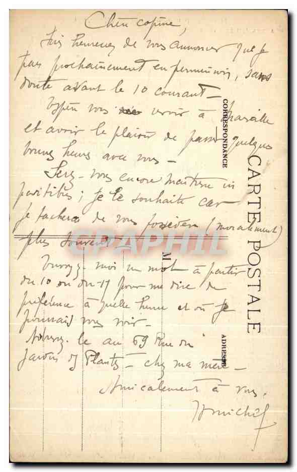 CPA Nancy Tombeau De Rene II — Verso