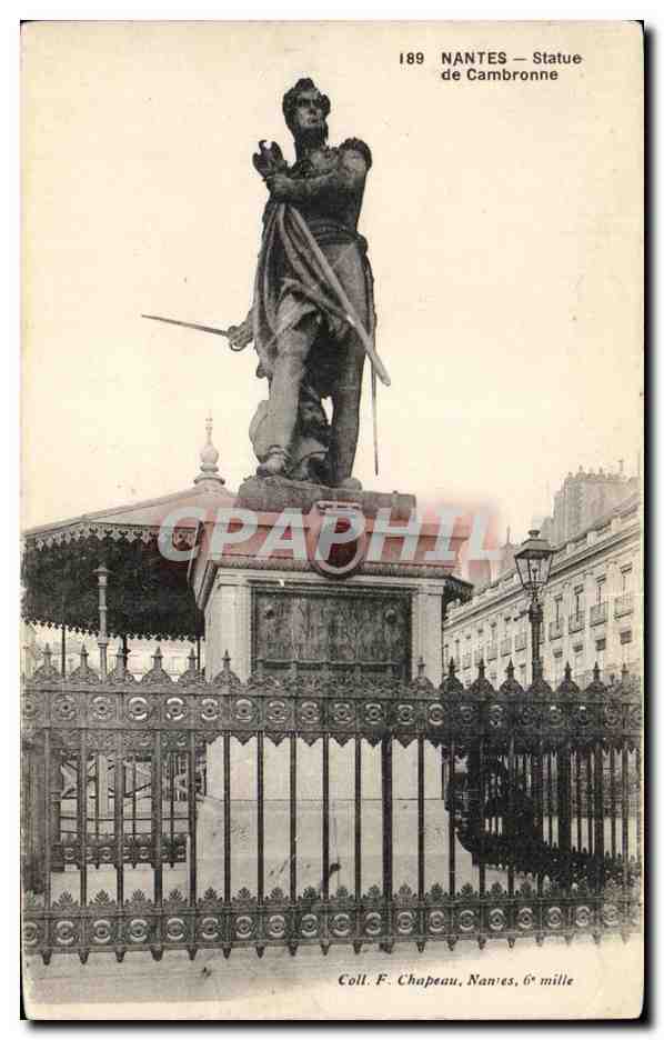 CPA Nantes Statue de Cambronne