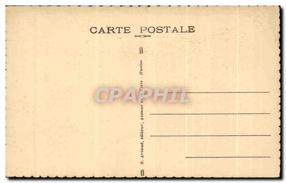 CPA Nantes Les Douves et les tours du Chateau de la Duchesse Anne — Rückseite