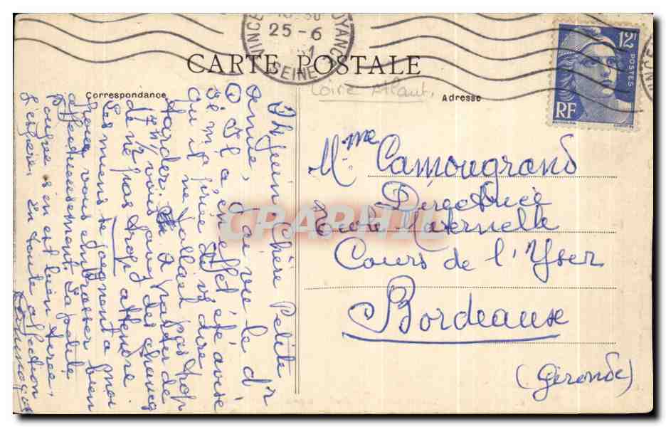 CPA Nantes Tombeau du General Lamoriciere dans la Cathedrale — Verso