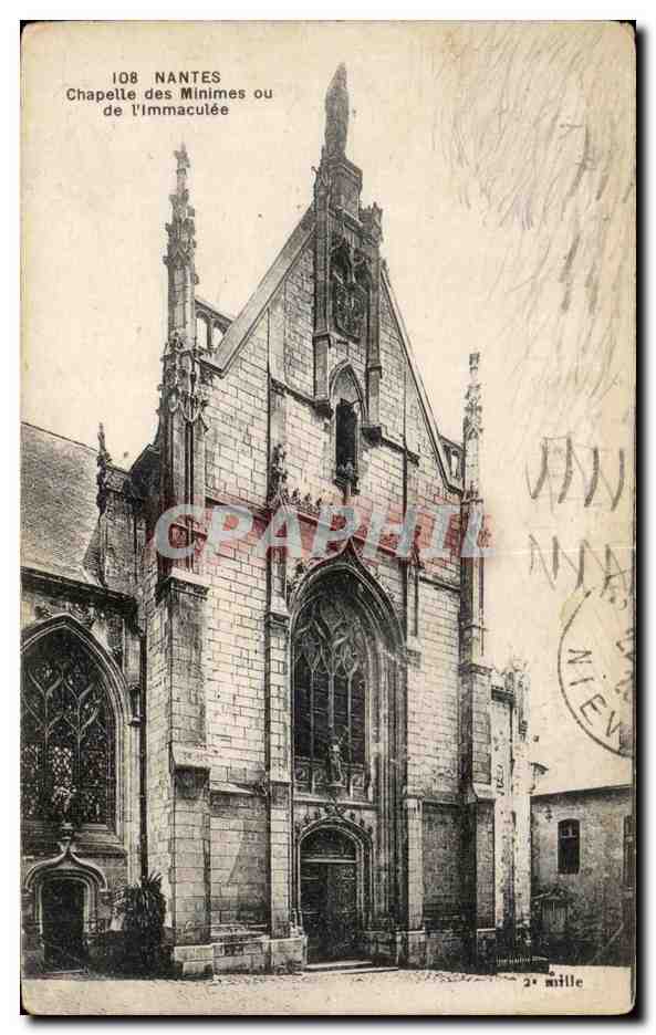 CPA Nantes Chapelle des Minimes ou de l'Immaculee