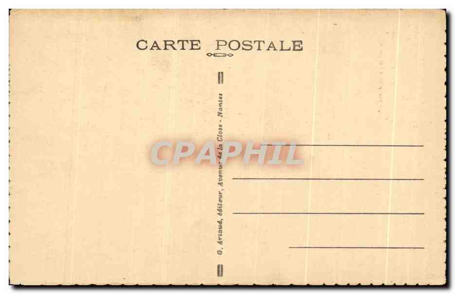 CPA Nantes Le Beffroi de l'Eglise sainte croix qui Surmontait autre fois la Tour du Bouffau — Rückseite