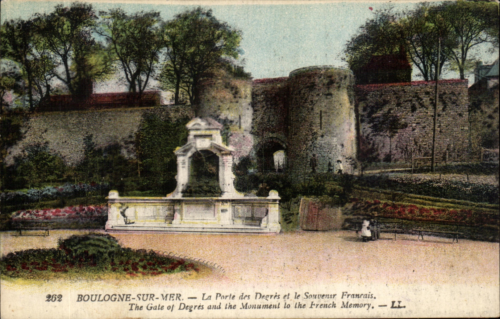 Boulogne-sur-Mer — La Porte des Degrés et le Souvenir Français — LL, n° 262