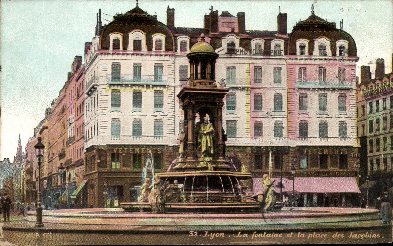 CPA Lyon La Fontaine et la Place des Jacobins