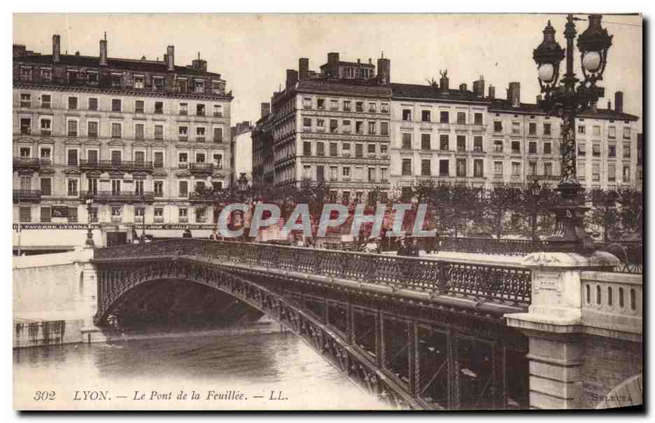 LYON — Le Pont de la Feuillée — T. TAVESNE LYONNAIS & Cie, n° 302 - Recto