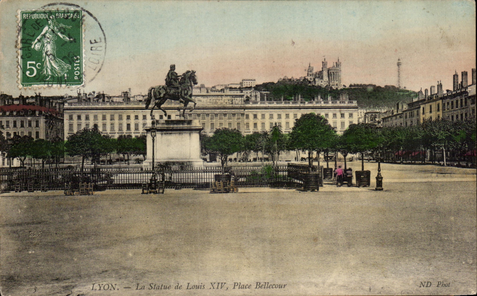 LYON — La Statue de Louis XIV, Place Bellecour — ND Phot