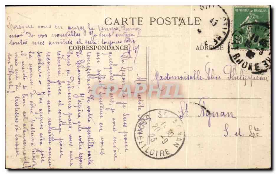 LYON — Notre-Dame de Fourvière — L'Abside et l'ancienne Chapelle — Verso