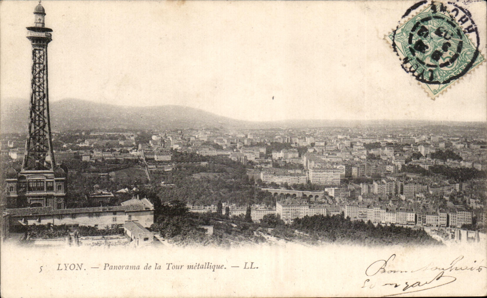 LYON — Panorama de la Tour métallique — LL.