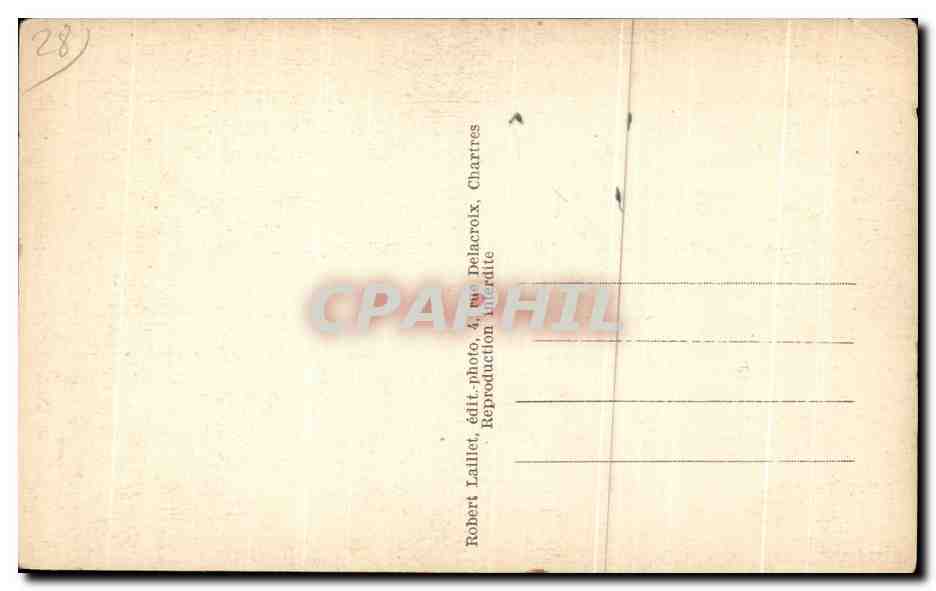 CPA Chartres Cathedrale Nef Cote Nord — Verso