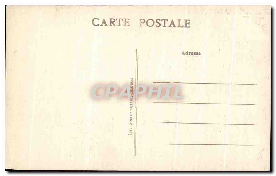 CPA Cathedrale de Chartres Cote Nord — Verso