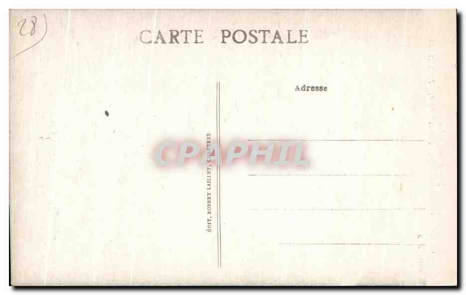 CPA Cathedrale De Chartres Portail Nord Prophetesse Anne — Verso