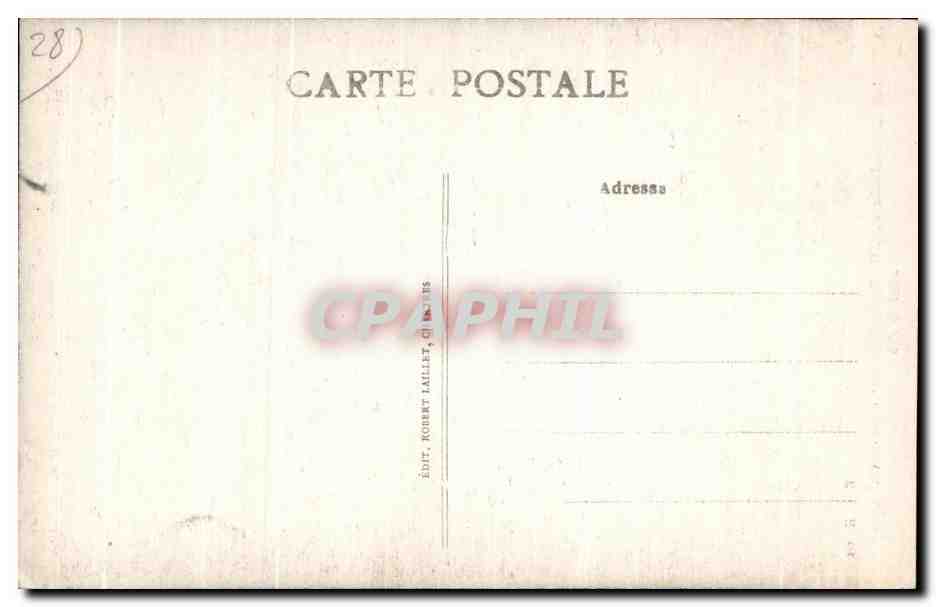 CPA Cathedrale de Chartres Portail Nord Ami de Job — Verso