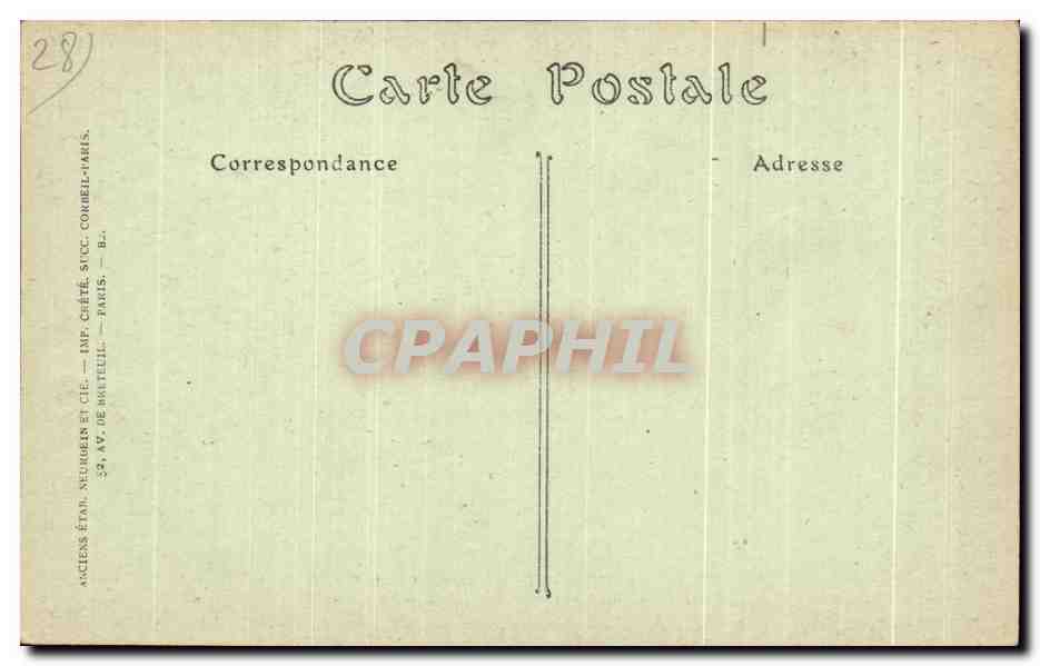 CPA Cathedrale de Chartres Pourtour du choeur La Femme adultere regarde Jesus ecrivant sur le sable Guerison aveugle — Verso