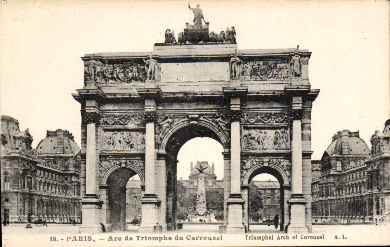 CPA Paris Arc De Triomphe Du Carrousel Louvre