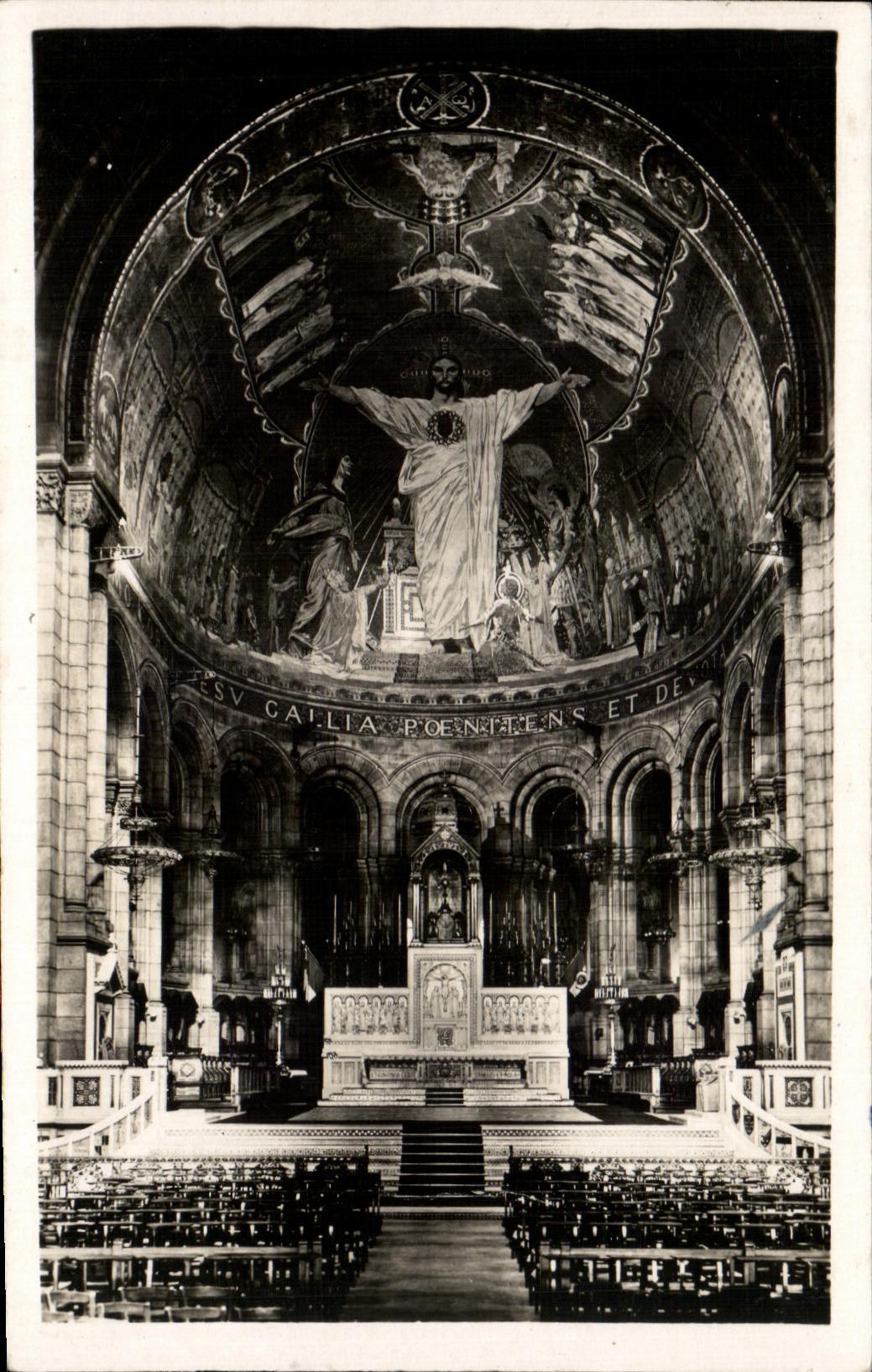 CPA Paris Basilique Du Sacre Coeur Le Choeur Et La Mosaique Montmartre