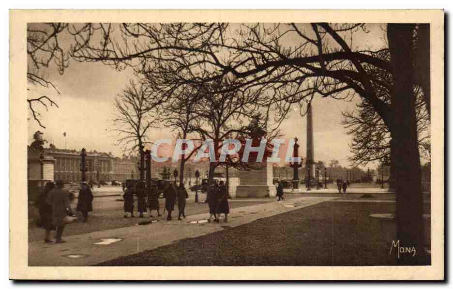 Champs-Élysées — Avenue des Champs-Élysées et Place de la Concorde — éditeur Mons, n°125