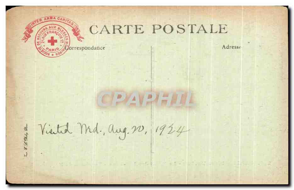 CPA Paris Place Vauban Le Dome des Invalides Tombeau de Napoleon 1er — Verso